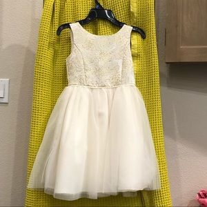 Zunie Embroidered White Dress